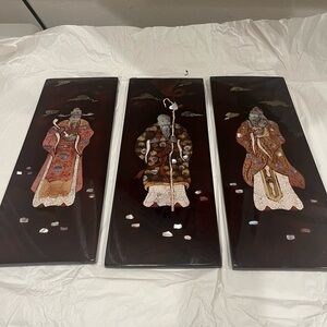 3‎ pictures in wood wall decoration